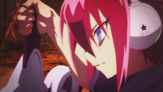 Girl pink hair headphones forest - headphone free wallpaper