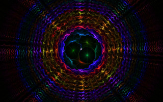 Colorful abstract circular black red 2 - a circular design in the center of the image free wallpaper