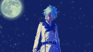 Man blue outfit full moon - moonlight free wallpaper