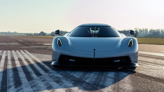 Blue sports car driving track 2 - a track free wallpaper for desktop