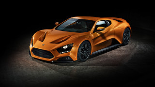 Orange sports car dark room 20 - nice looking orange sports car free wallpaper