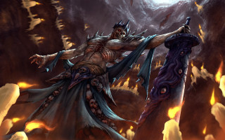 Cave lava sword moon fire - lava free wallpaper