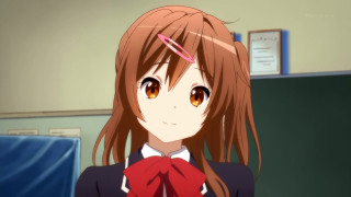 Girl long hair red bow - pixel art free wallpaper for desktop