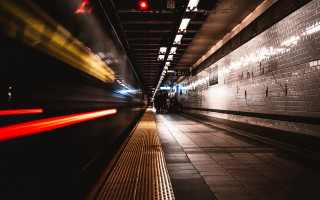Train wall redlight motionblur tiltshift - a train free wallpaper