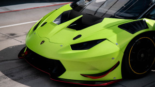 Green sports car red stripe - a green sports car free wallpaper