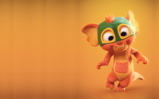 Toy mask tail eyes yellow - a tail free wallpaper for desktop