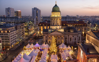 Berlin christmas tent cityscape tower - berlin secession free wallpaper