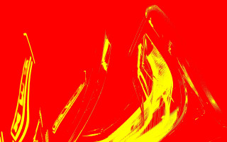 Red yellow abstract curved road - abstract painting free wallpaper for desktop