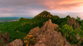Mountain rocks trees sunset nature - bela čikoš sesija free wallpaper