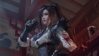 Blood glove woman darkroom redlight - blood free wallpaper