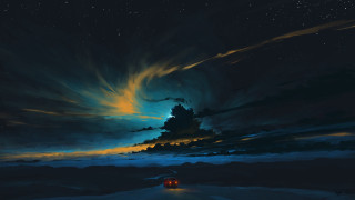 Fantasy night sky stars clouds - a sky full free wallpaper