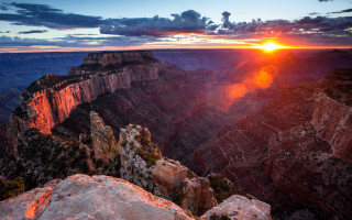 Grandcanyon sunset mattebeach cityscape cliff - a sunset view free wallpaper