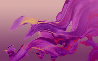 Purple yellow abstract painting pink - a yellow border free wallpaper