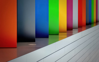 Colorful columns wall abstract sculpture - ellsworth kelly free wallpaper for desktop