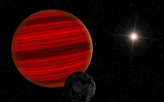 Red planet star background space - a red planet free wallpaper