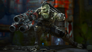 Mass effect character gun graffiti - a character free wallpaper for desktop