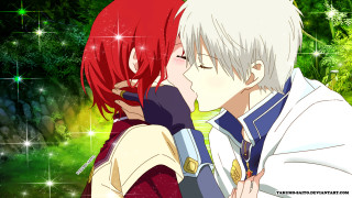 Anime couple kissing forest stars - a forest background free wallpaper