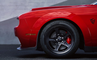 Red sports car black rim 2 - tire free wallpaper