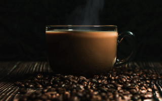 Coffee cup wooden table steam - a wooden table next free wallpaper