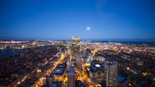 City night fullmoon urban lights - everett warner free wallpaper