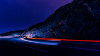 Long exposure road mountain night - amir zand free wallpaper
