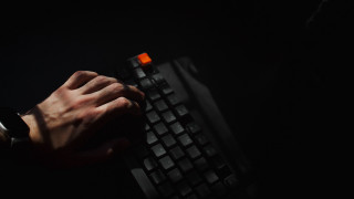 Hand keyboard dark glowing automatistes - a persons hand free wallpaper for desktop