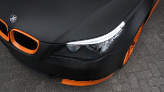 Black orange car 3d render - matte finish free wallpaper