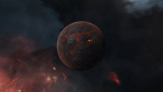 Red planet atmosphere light matte - a red planet free wallpaper