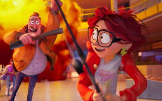 Cartoon character sword woman red - a sword and a woman free wallpaper