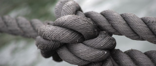 Rope knot blurry background macro - complexity free wallpaper
