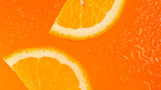 Orange slices water droplets autumn - the surface free wallpaper