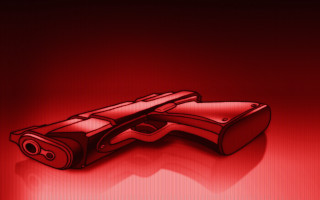 Red gun shadow raytraced gradient - anton graff free wallpaper