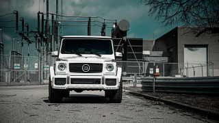 White mercedes benz maximalism urban - hard surface free wallpaper for desktop