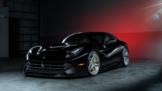 Black sports car garage red - a garage free wallpaper