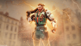 Green shirt gloves hammer lightning - aleksander gine free wallpaper