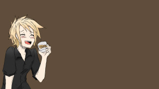 Woman holding coffee donut brown - a brown wall free wallpaper