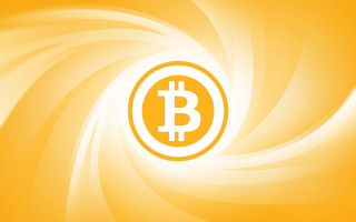 Bitcoin logo yellow background swirls - yellow background free wallpaper for desktop