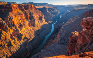 River canyon mountains fire sunset 2 - a canyon free wallpaper