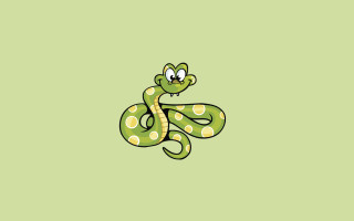 Green snake white spot belly - a green snake free wallpaper