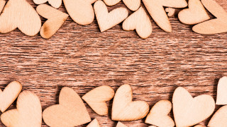 Wooden hearts jigsaw puzzle arts - paper texture free wallpaper for desktop