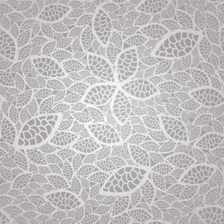 White leaves pattern gray outline - gray free wallpaper for tablet