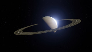 Saturn rings stars space art - ring free wallpaper