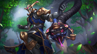 Dragon demon warrior sword bamboo - dai jin free wallpaper