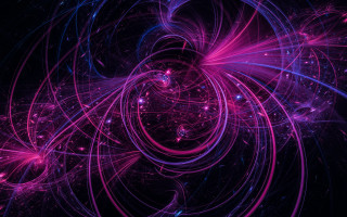 Spiral purple blue lights space - particle free wallpaper