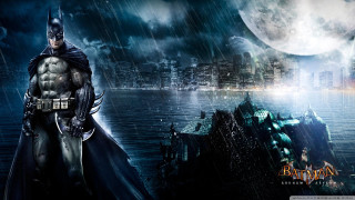 Batman standing in rain city - a batman free wallpaper