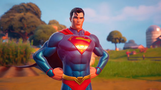 Superman field hands on hips - a man in a superman suit free wallpaper