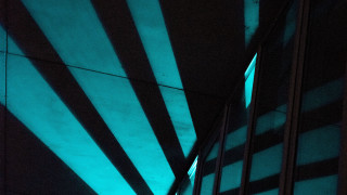 Lit clock shadow hologram girls - space free wallpaper