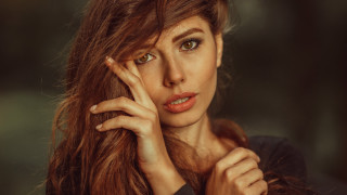 Eszter mattioni portrait brown eyes - her cheek free wallpaper for desktop