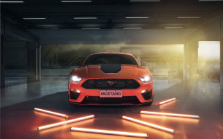 Red car parking garage digital - its light free wallpaper