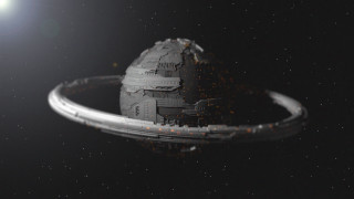 Space ship bright light star - a star in the background free wallpaper